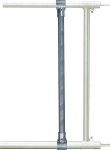 Zusatzstange mit 2 T-Schellen, 1 1/2" x 1 1/4"