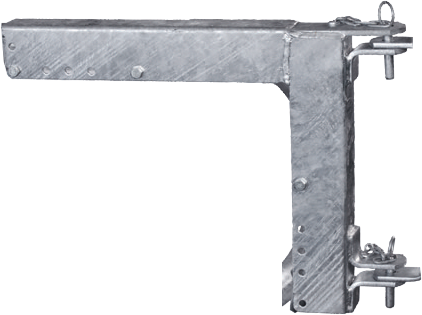 Montagerahmen f. Abtrennungen an Liegeboxenbügel