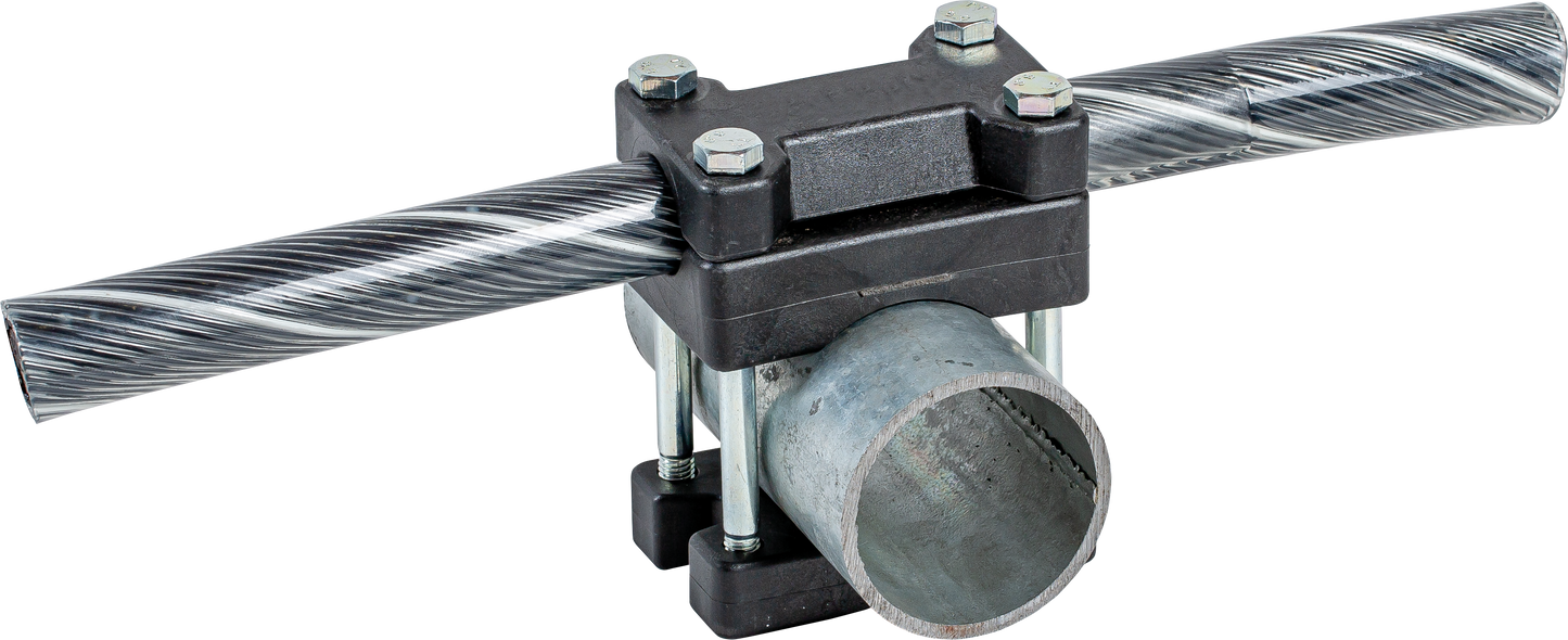 Kreuzklemme für flexibles Nackenseil