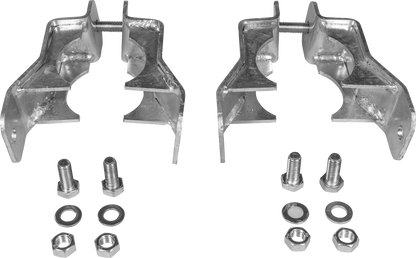 Halter für Schwingbürste an Pfosten