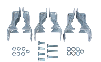 Halter für Schwingbürste an Pfosten