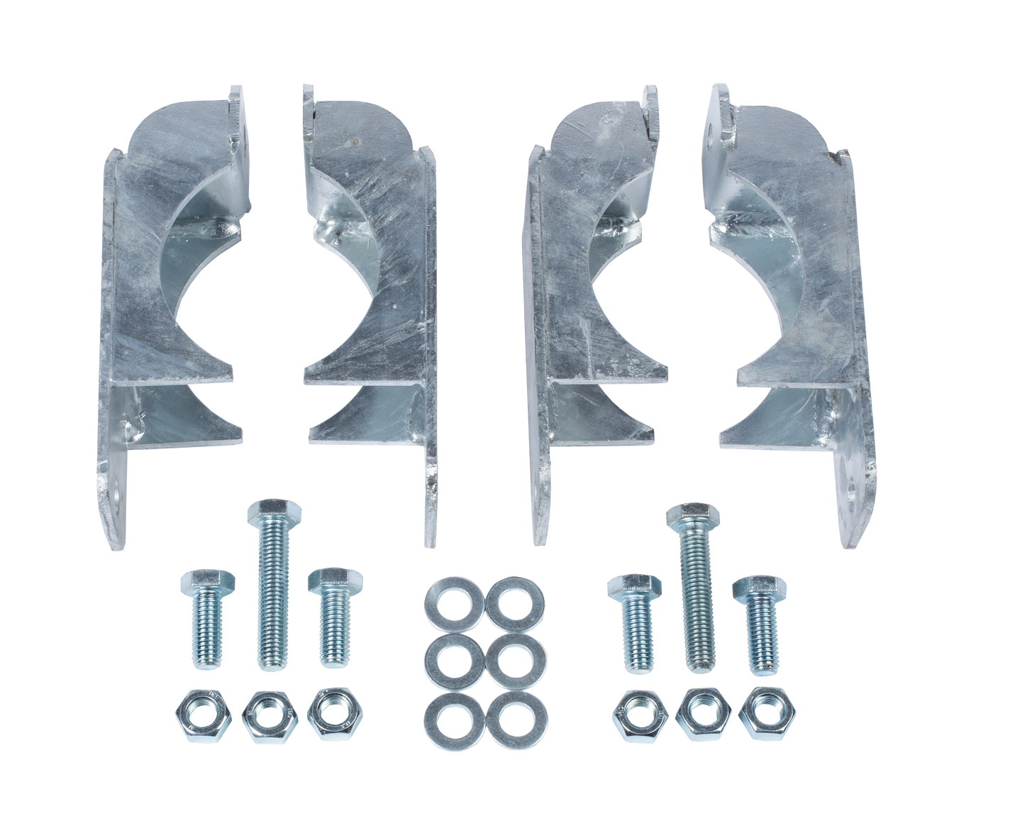 Halter für Schwingbürste an Pfosten