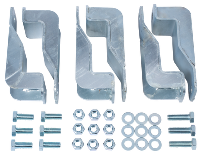 Halter für Schwingbürste an Pfosten