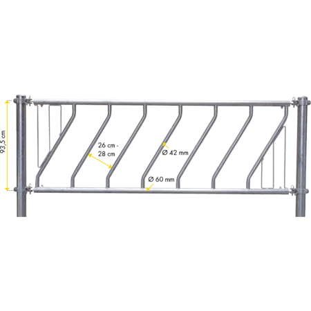 Schrägfressgitter Jungvieh