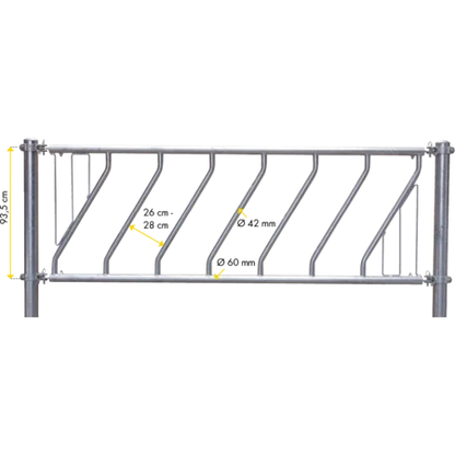 Schrägfressgitter Jungvieh