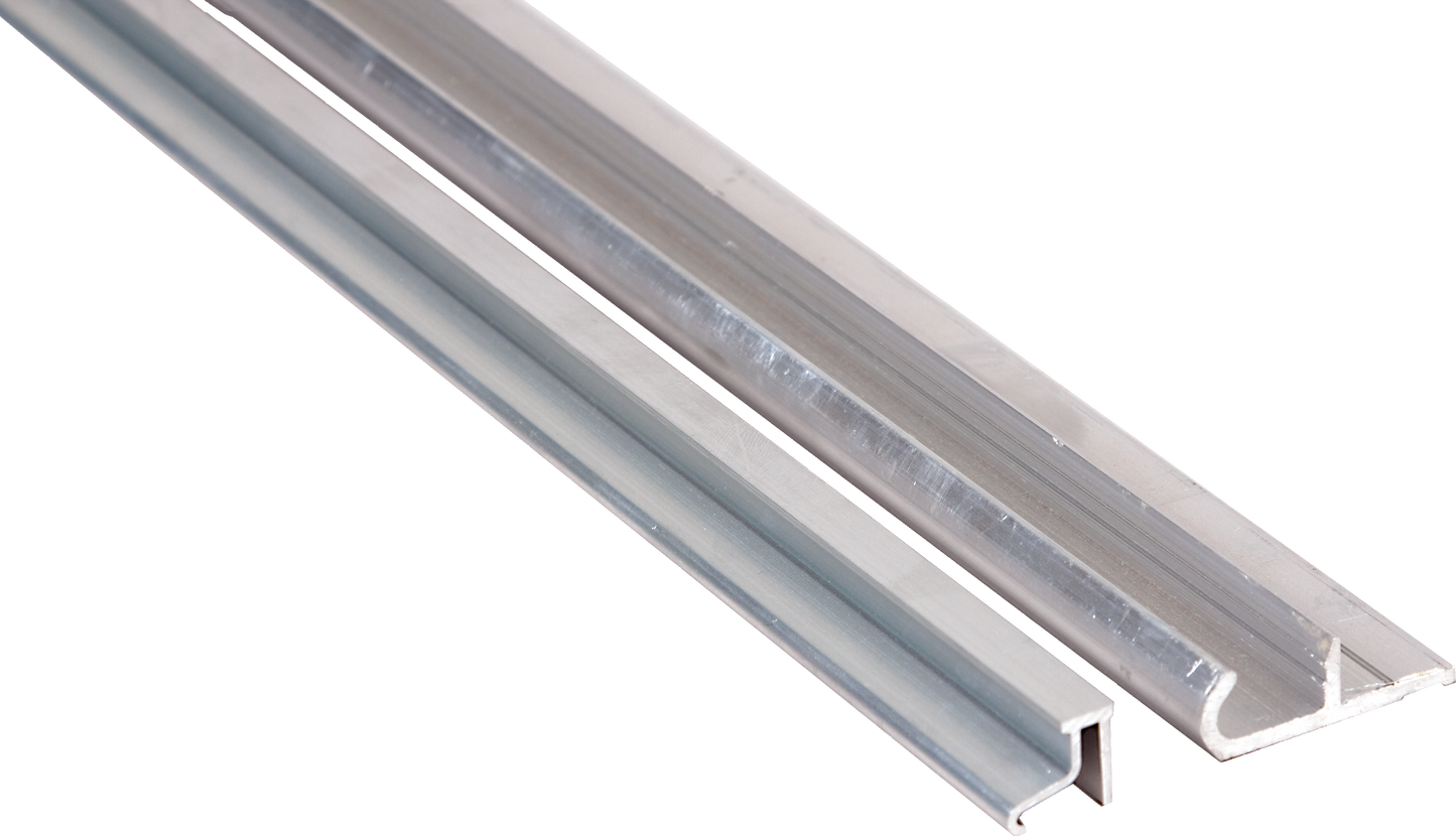 Alu-Montageprofil für Spezialnetz und Hochleistungsnetz (beinhaltet Grund- und Klemmprofil)