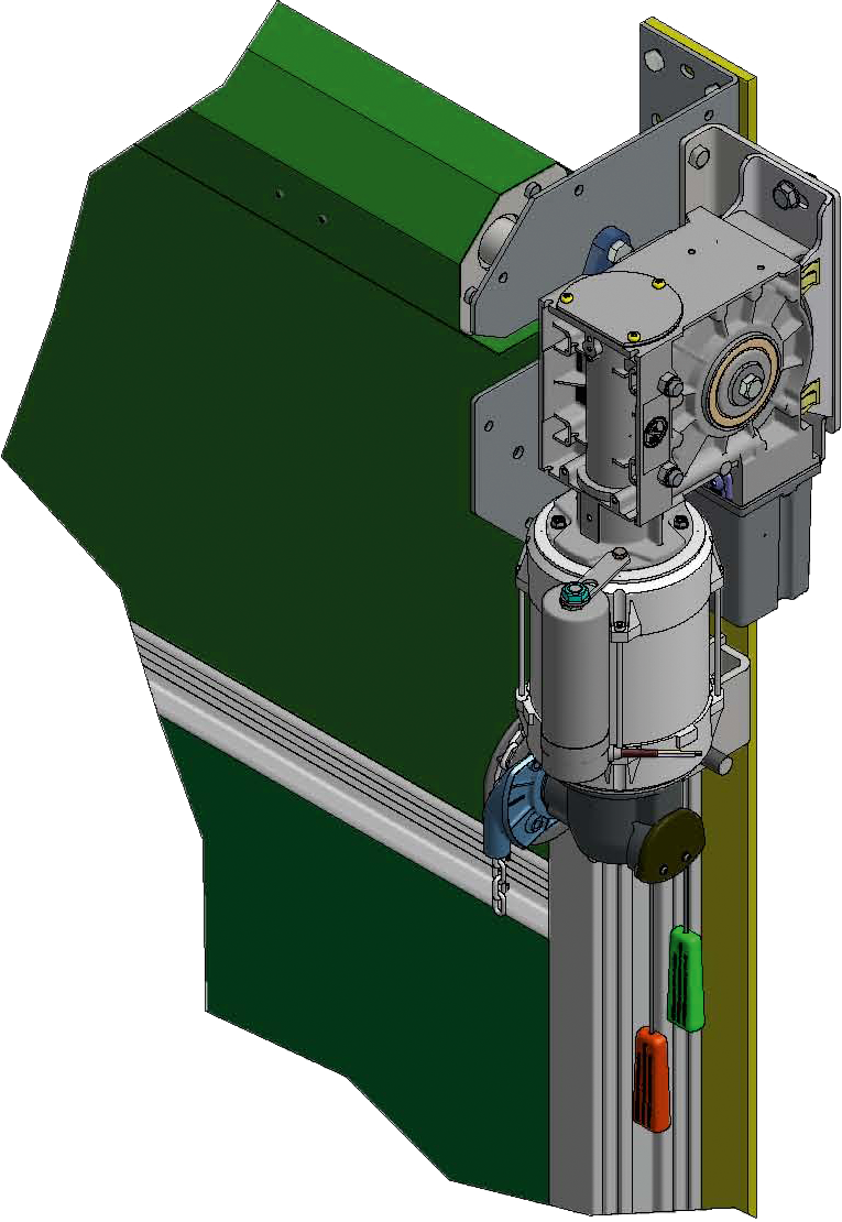 Elektro-Antrieb Agrartor PLUS 400 V mit Steuerbox und 2. Schalter 400 Watt