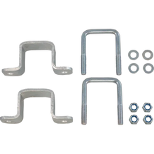 Montageset Rohr 60 x 60 mm an Pfosten 60 x 60 mm 2x Bügelschraube, 2x Vollschelle