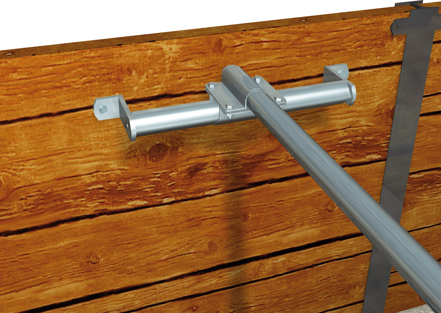 Verstellbarer Wandhalter für Nackenrohr