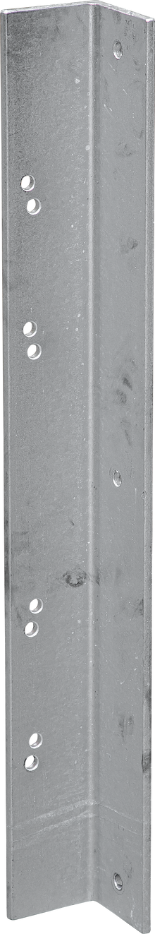 Winkelprofil für Pfostenhalter einseitig Futtertischabtrennung Bullen höhenverstellbar