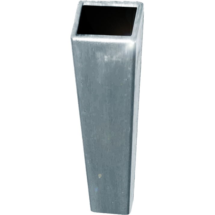 Rohr Quadrat 60 x 60 x 2 mm 6,00 m Stange, verzinkt für Trägergestell flex. Liegeboxenbügel