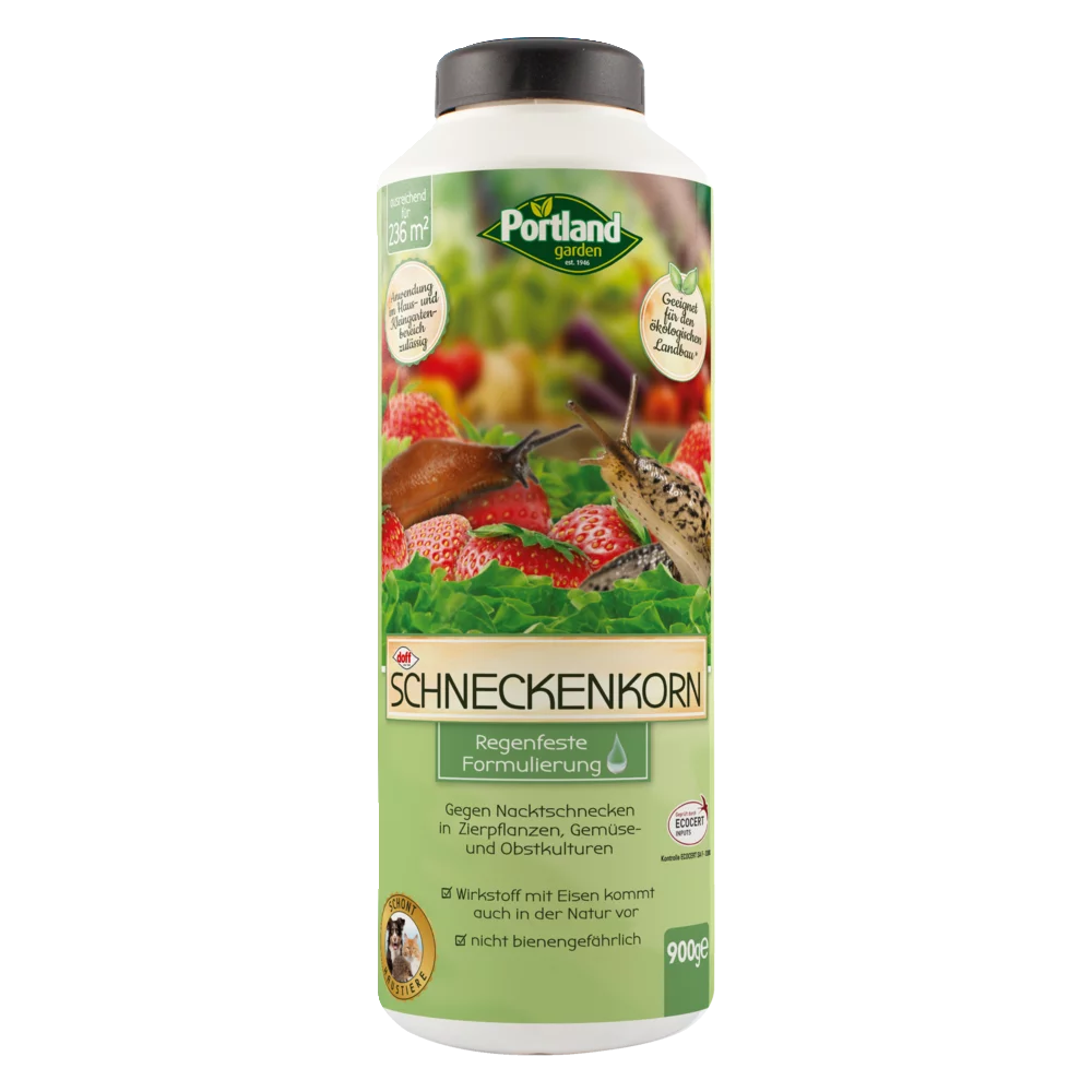 Portland Garden Schneckenkorn | 1 % Eisen | 900 g Flasche