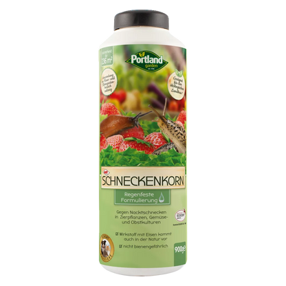 Portland Garden Schneckenkorn | 1 % Eisen | 900 g Flasche