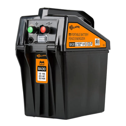 BA30 9V Batterie-Weidezaungerät (0,25J - 9V/12V) mit gratis 55Ah Batterie