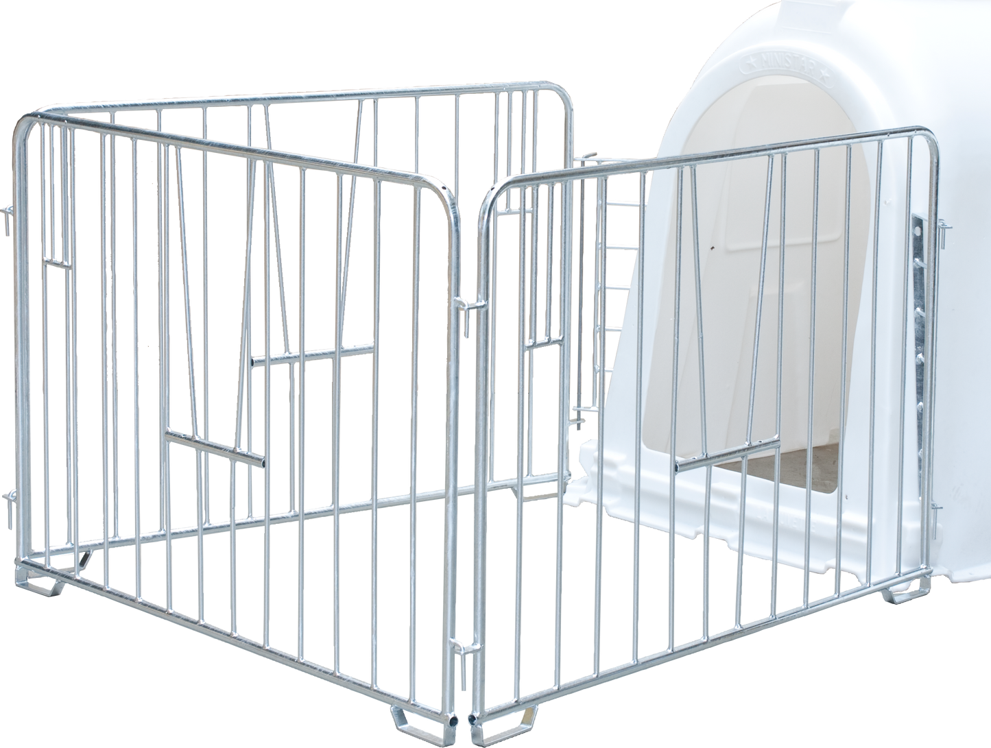 Umzäunung 1,5 m x 1.5 m, vz, für Kälberhütte Ministar/Logistar