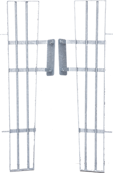 Anschluss für Kälberhütte XL / XXL an Panels 1 Satz = 2 Gitter