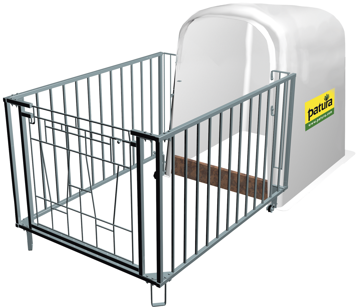 Einraum Kälberhütte Standard mit Umzäunung