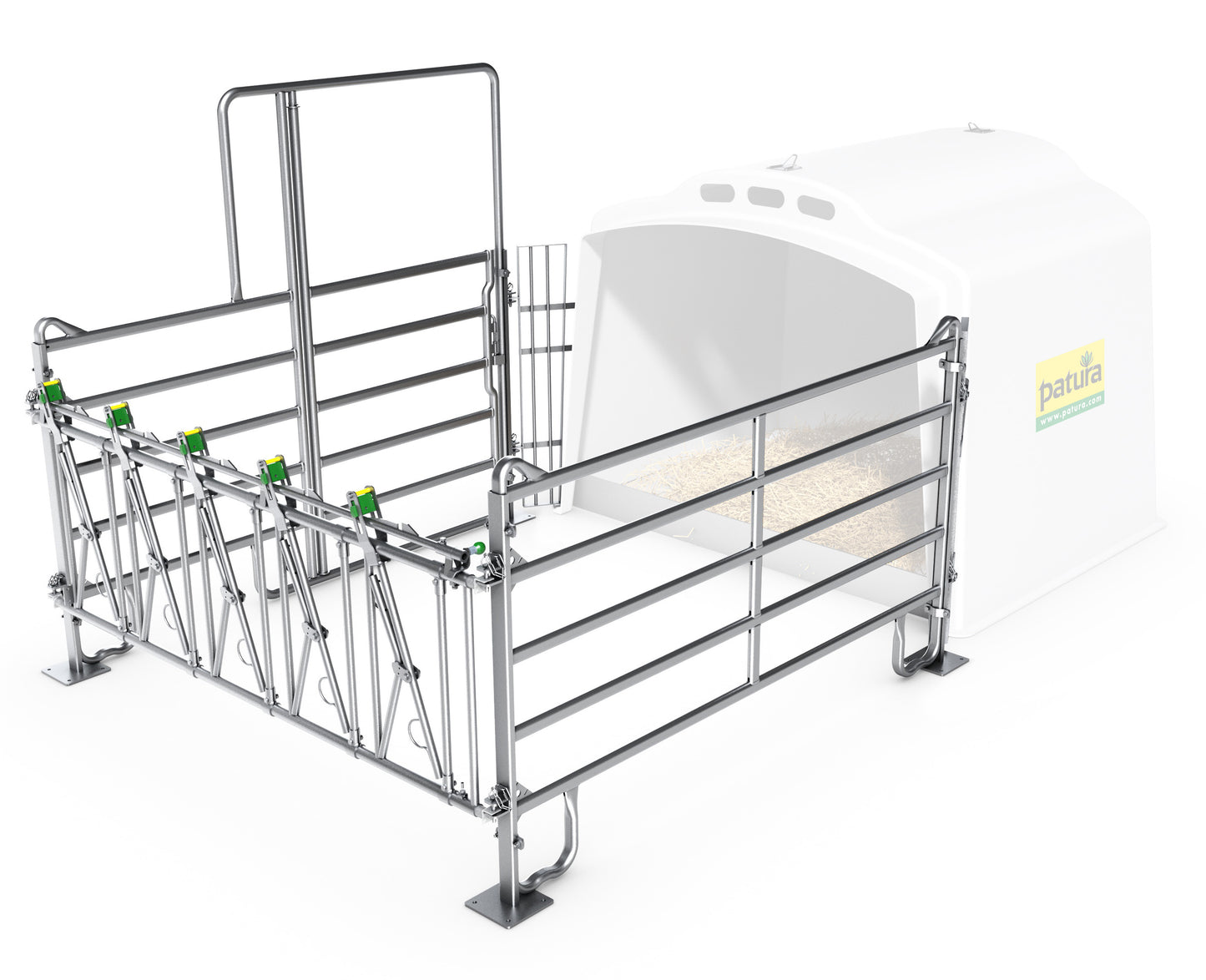 Profi-Umzäunung komplett, passend zu Kälberhütte XL