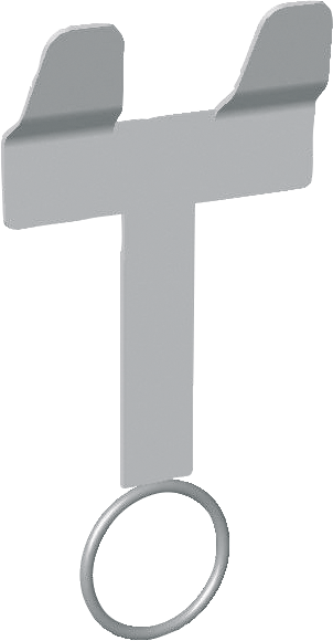 Nuckeleimerhalter mit Ring und Gegenplatte