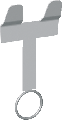 Nuckeleimerhalter mit Ring und Gegenplatte
