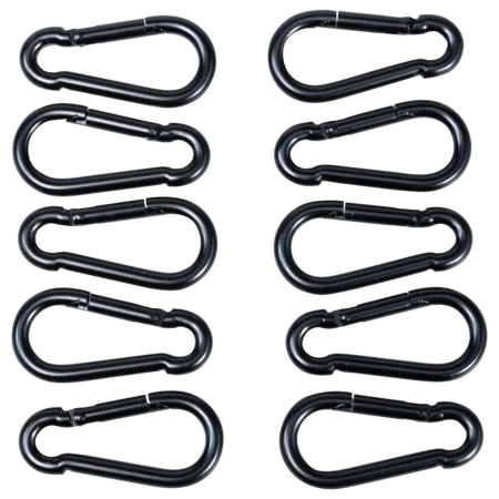 Karabinerhaken 80 mm 10 Stück/Pack
