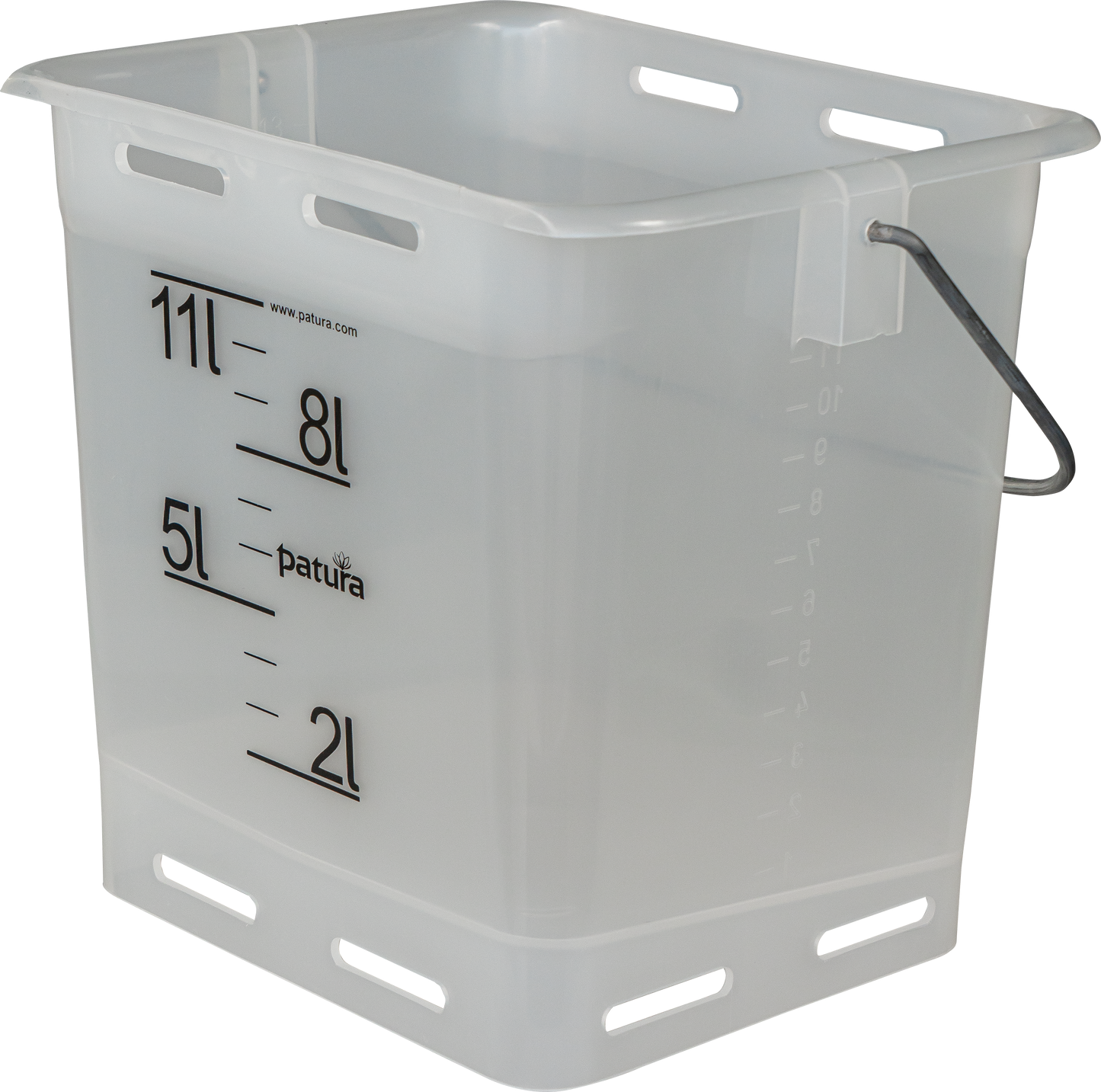 Nuckel-Tränkeeimer 13 l, transparent