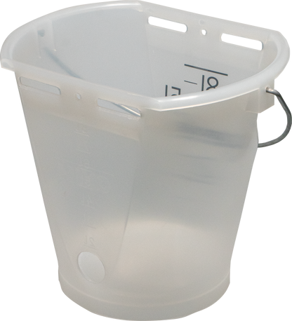 Nuckel-Tränkeeimer 9 l, transparent