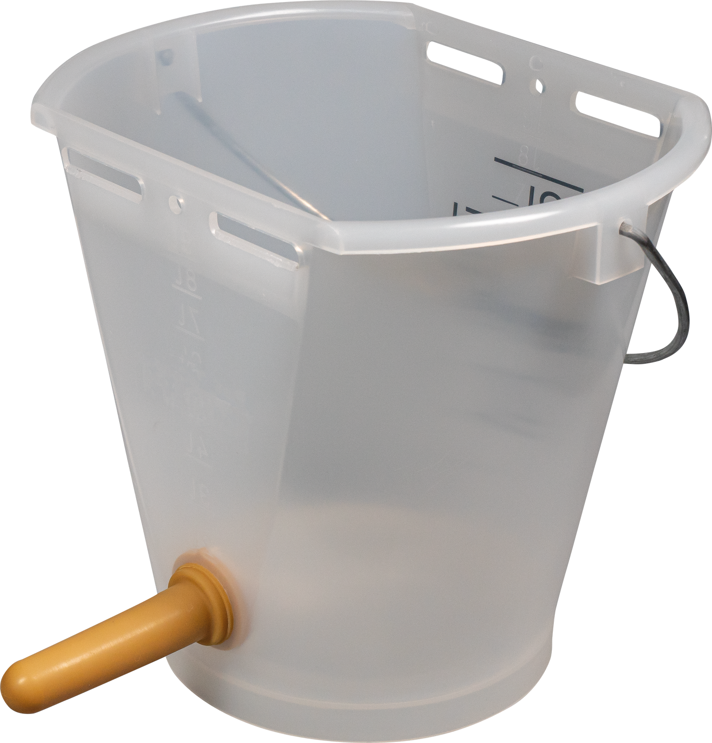 Nuckel-Tränkeeimer 9 l, transparent
