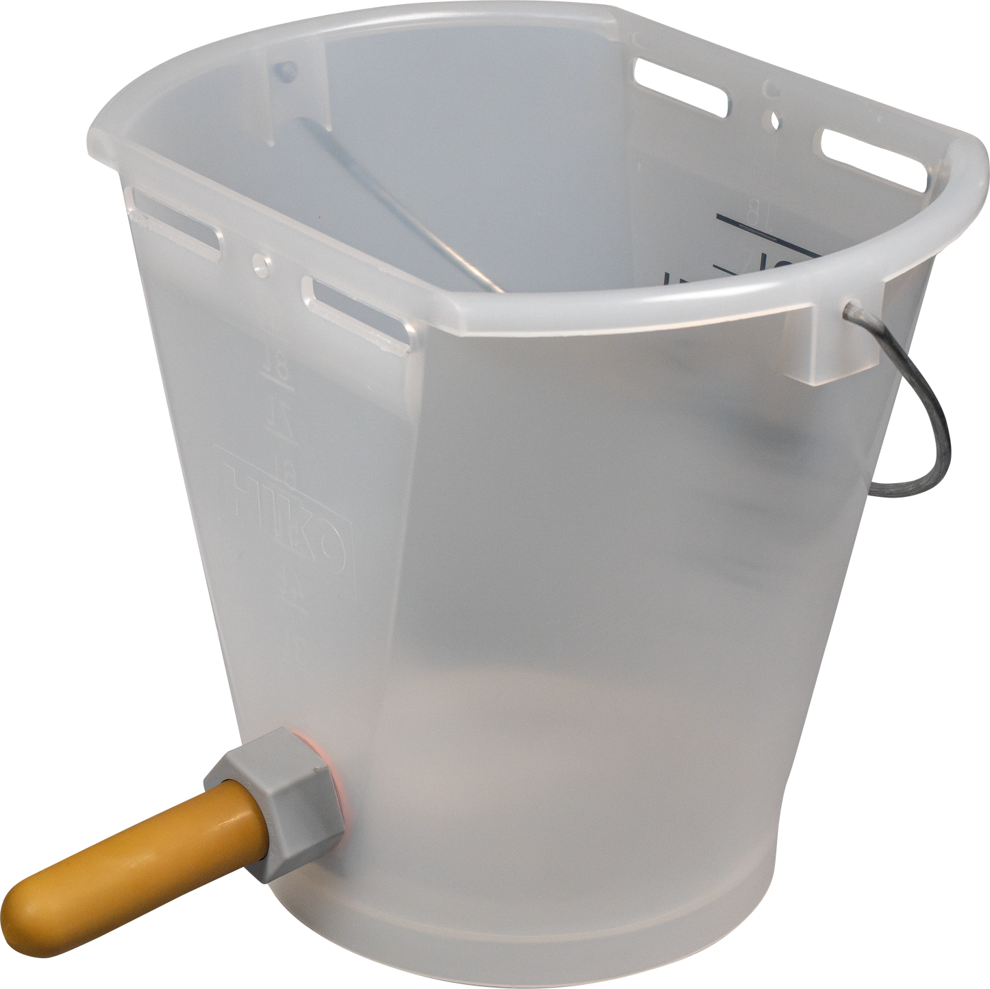 Nuckel-Tränkeeimer 9 l, transparent