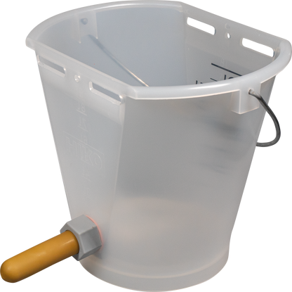 Nuckel-Tränkeeimer 9 l, transparent