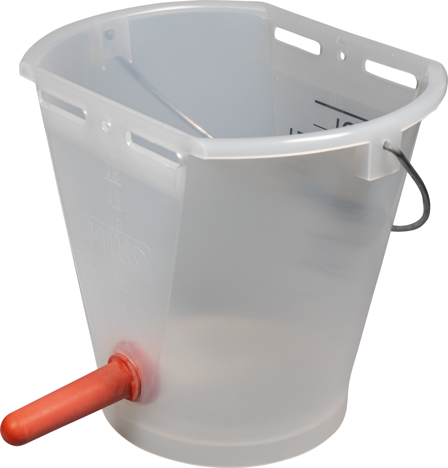 Nuckel-Tränkeeimer 9 l, transparent