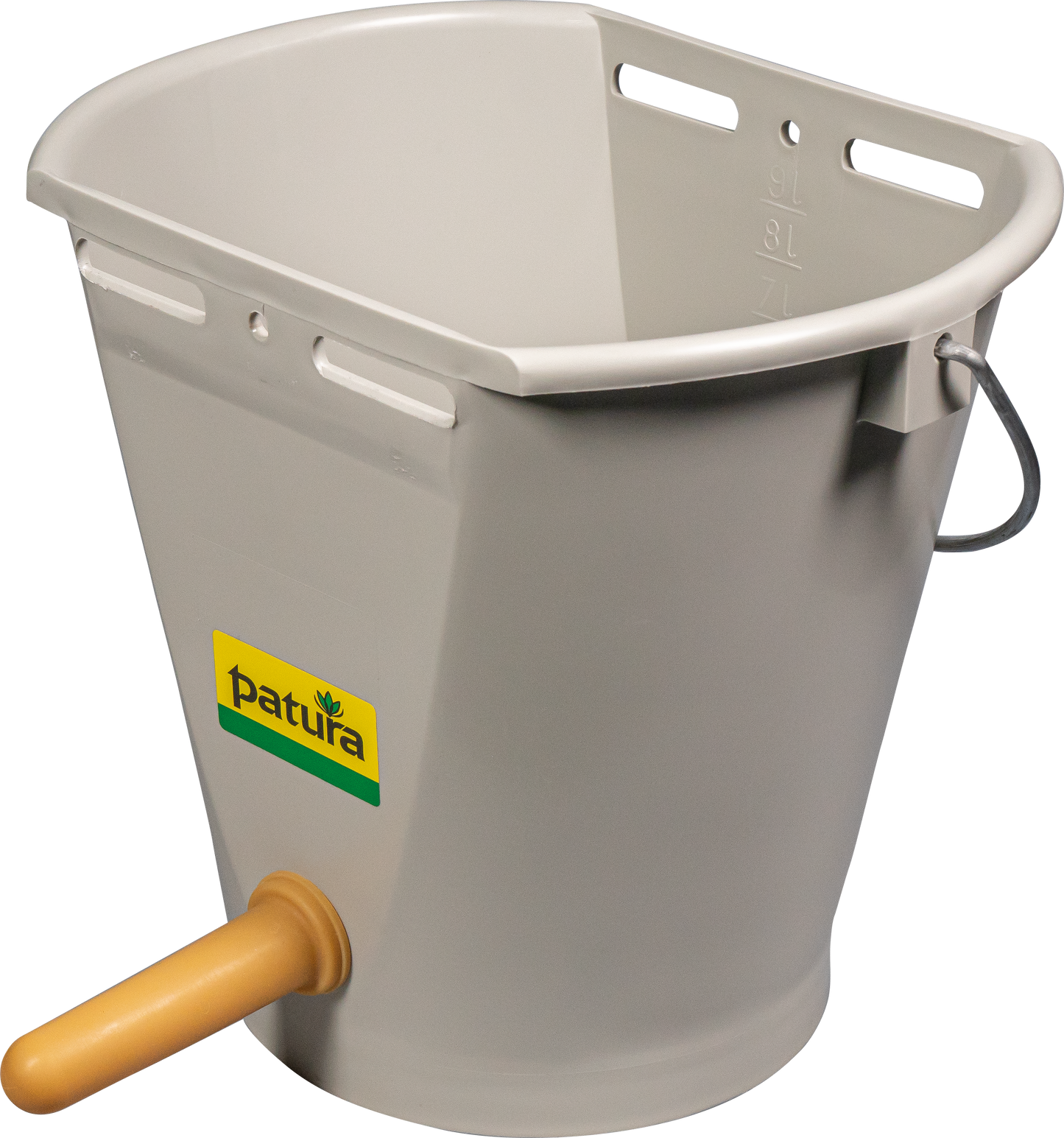 Nuckel-Tränkeeimer 9 l, grau