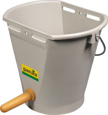 Nuckel-Tränkeeimer 9 l, grau