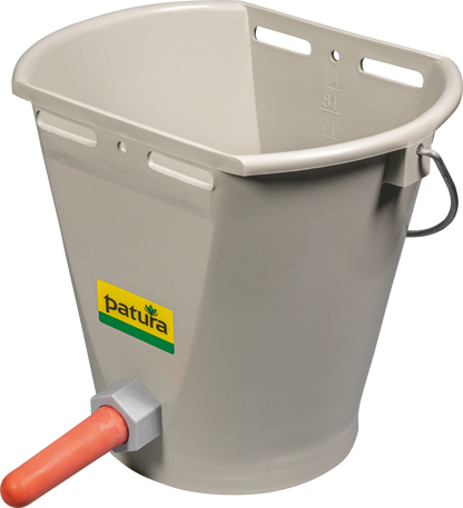 Nuckel-Tränkeeimer 9 l, grau