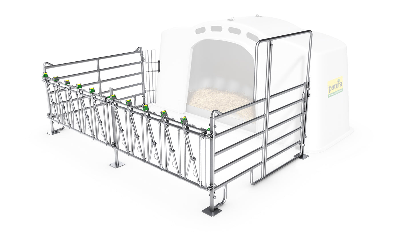 Profi-Umzäunung komplett, passend zu Kälberhütte XXL