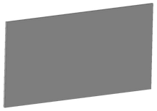 Vorderwand Kälber-Auto Maxi und Mini 95x47x1,2cm (LxBxH) Für Version Mini muss eingekürzt werden