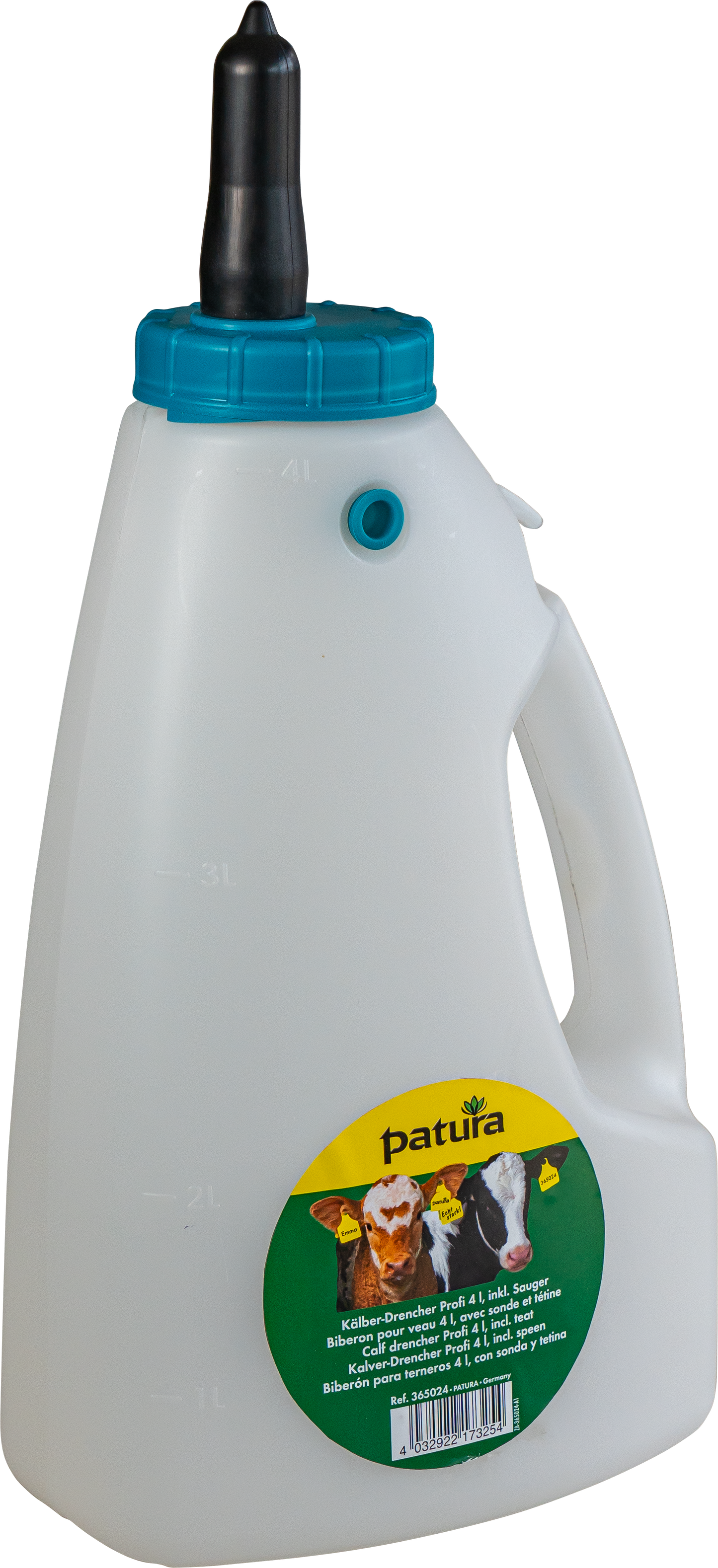 Milch-Flasche 4 Liter inkl. Sauger