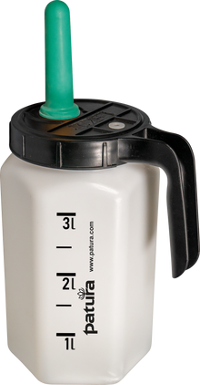 Kälber-Tränkeflasche Profi 3 Liter inkl. Sauger weich und 1-Click-Ventil