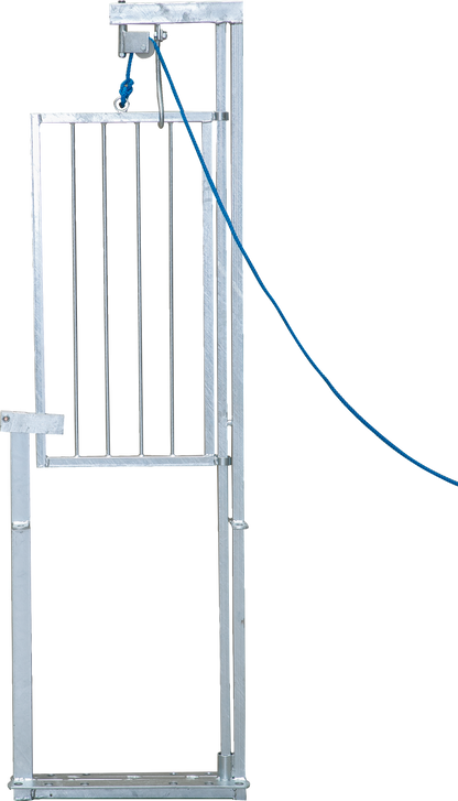 Falltor mit Seilbetätigung, für Schaf Fanganlagen, verzinkt