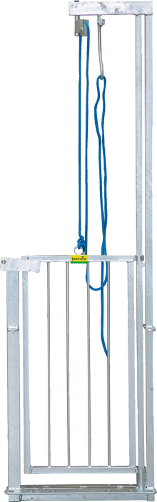 Falltor mit Seilbetätigung, für Schaf Fanganlagen, verzinkt