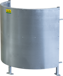 Kurvenhorde, blechverkleidet, Höhe 1,00 m