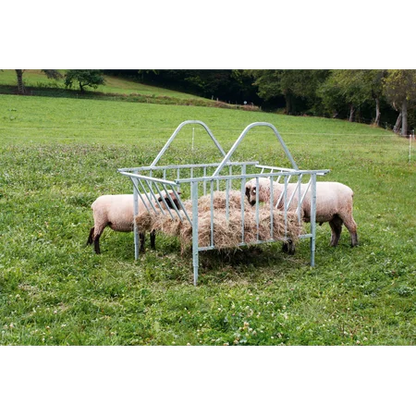 Viereckraufe Standard, 28 Fressplätze verzinkt