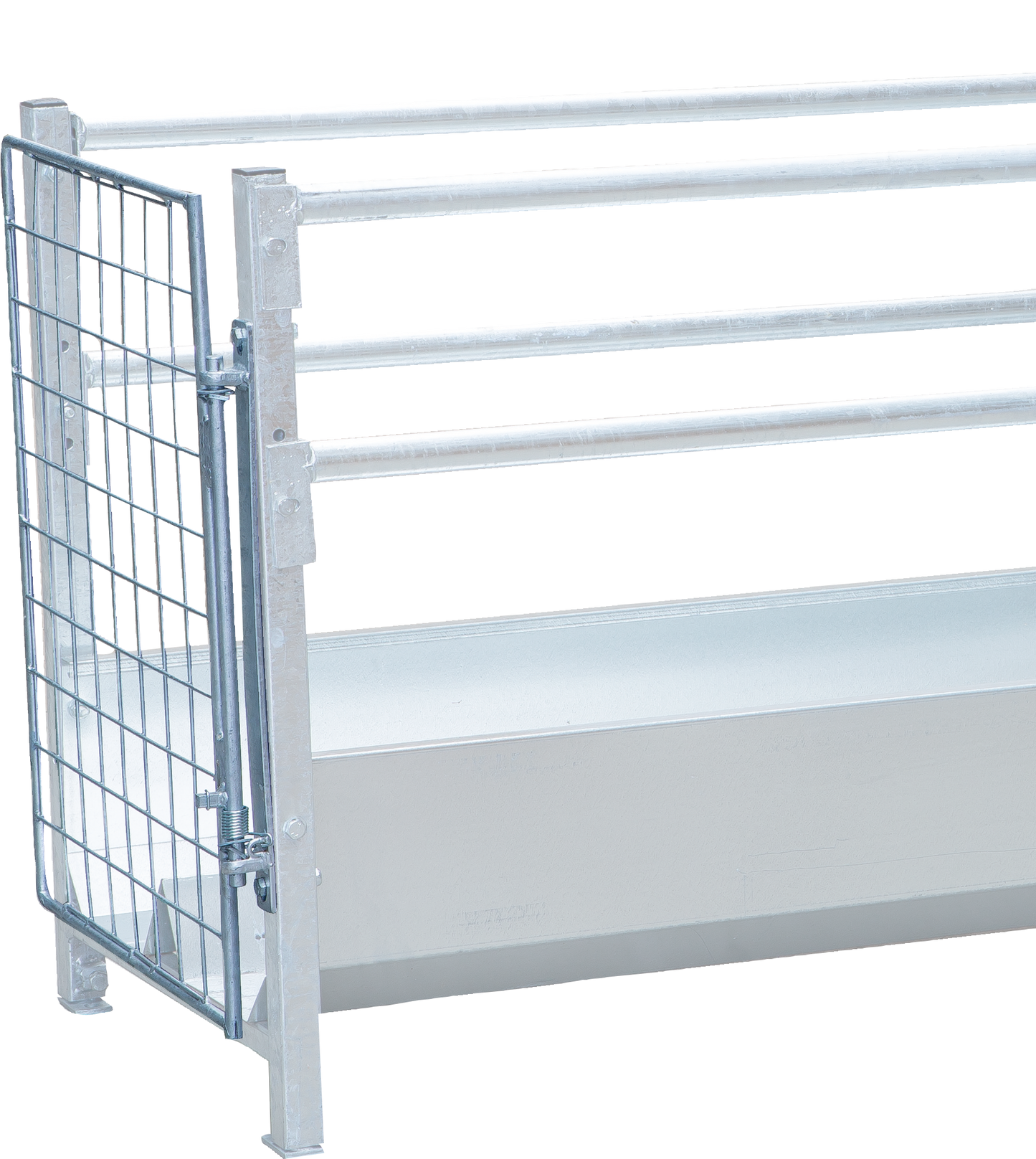 Selbstschließende Tür Endstück für Gangraufe und Gangtrog inkl. Montagezubehör