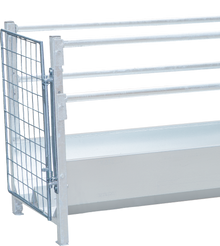 Selbstschließende Tür Endstück für Gangraufe und Gangtrog inkl. Montagezubehör