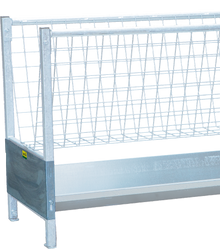 Endstück für Trog für Gangraufe und Gangtrog verzinkt, für Schafe