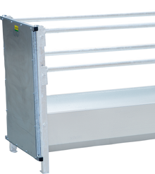 Endstück für Gangtrog zum Einhängen verzinkt, für Schafe