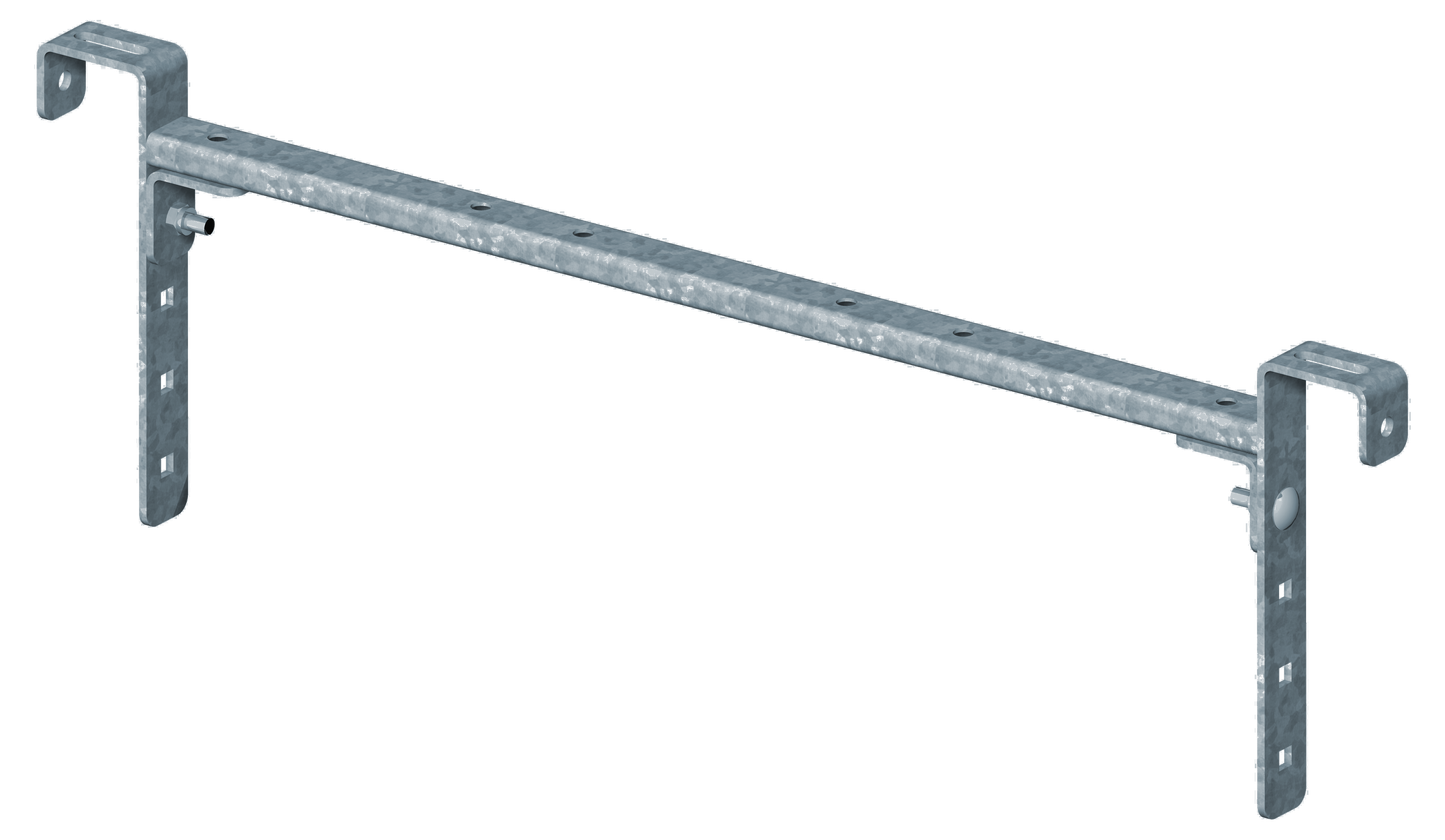 U-Bügel für Gangraufe/ -trog höhenverstellbar, für Boden B= 75 cm