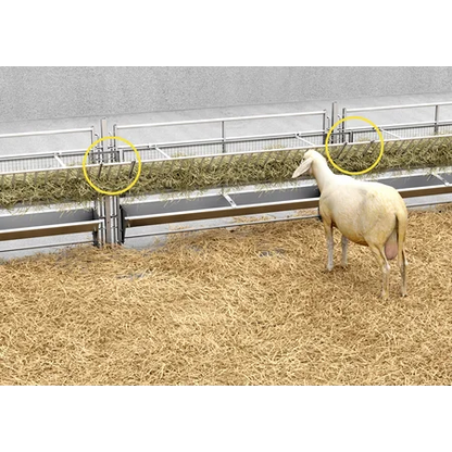 Verbinder für Heuraufe zum Einhängen in Horden