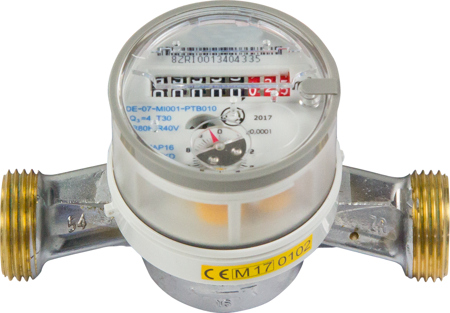 Wassermengenzähler für 3/4 Zoll Umlaufleitung mit 1" Anschlüssen