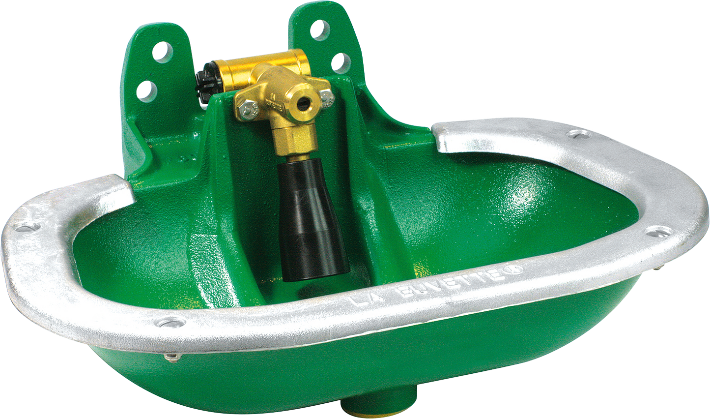 Rohrventil-Becken Mod. F60, Polycoat, Messingventil 3/4"